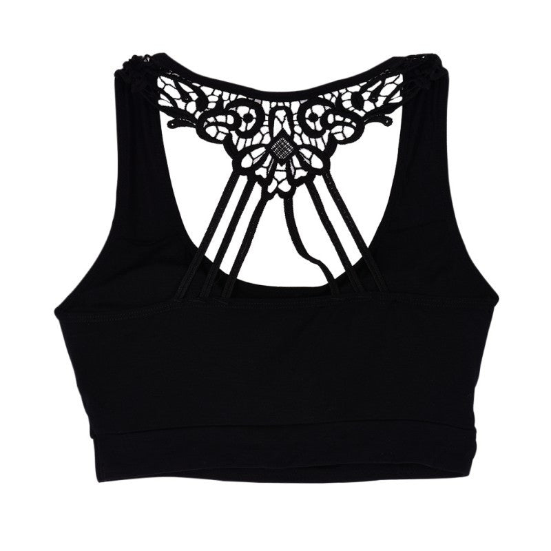 Women's Fashion Push Up Bra Seamless Padded Workout Stretch Vest Tops SM6