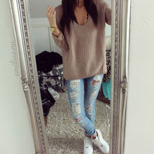 Women's Long Sleeve Knitwear Jumper Pullover Long Coat Jacket New Casual Sweater PY4 SM6