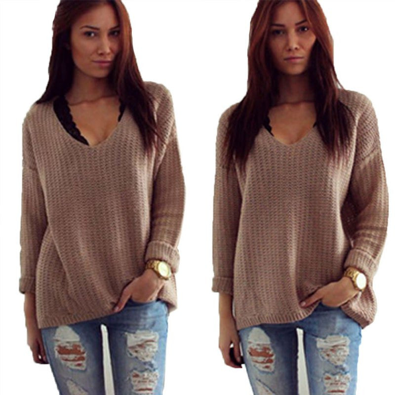 Women's Long Sleeve Knitwear Jumper Pullover Long Coat Jacket New Casual Sweater PY4 SM6