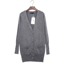 Women's Long Sleeve Sweater Coat Knitwear Cardigan Jacket Ladies Tops Knitted SM6