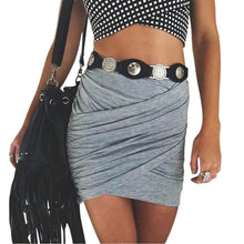 Women's Pleated Stretch Tight Sexy Bodycon Bandage Mini Skirt Short Pencil Skirts SM6