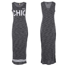 Women's S Sexy Slim Fit Casual Bodycon Dress Letter Print Beach Maxi Dress Vestidos De Festa SM6