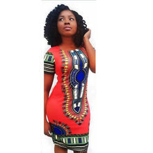 Womens African Printed Cocktail Party Shift Dresses Fashion Bodycon Dress S-XL SM6