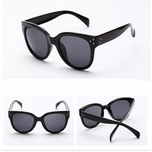 Womens Men UV 400 Rivet Sunglasses Plastic Frame Round Shades Oversized EyewearSM6
