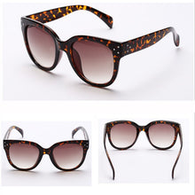 Womens Men UV 400 Rivet Sunglasses Plastic Frame Round Shades Oversized EyewearSM6