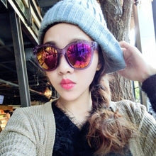 Womens Men UV 400 Rivet Sunglasses Plastic Frame Round Shades Oversized EyewearSM6