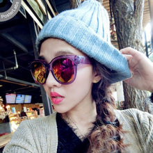 Womens Men UV 400 Rivet Sunglasses Plastic Frame Round Shades Oversized EyewearSM6