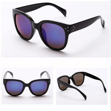 Womens Men UV 400 Rivet Sunglasses Plastic Frame Round Shades Oversized EyewearSM6