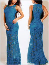 White Long Lace Dress Floor Length Prom Ball Dress Long Lace Sleeveless Party Dresses Elegant  Long SM6