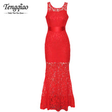 White Long Lace Dress Floor Length Prom Ball Dress Long Lace Sleeveless Party Dresses Elegant  Long SM6