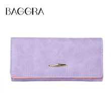 Womens Wallets And Purses Candy Color Pure Long Purse With Credit Card Holder PU Leather Billetera Mujer Pink Carteira Mujer SM6