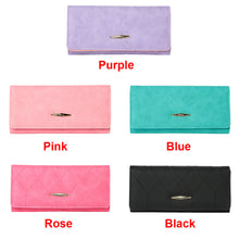 Womens Wallets And Purses Candy Color Pure Long Purse With Credit Card Holder PU Leather Billetera Mujer Pink Carteira Mujer SM6