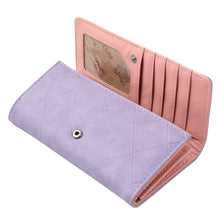Womens Wallets And Purses Candy Color Pure Long Purse With Credit Card Holder PU Leather Billetera Mujer Pink Carteira Mujer SM6