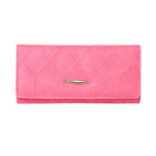 Womens Wallets And Purses Candy Color Pure Long Purse With Credit Card Holder PU Leather Billetera Mujer Pink Carteira Mujer SM6