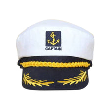 Yacht Captain Navy Marine Skipper Ship Sailor Military Nautical Hat Cap White SM6