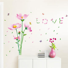beautiful daisy flowers love wall decals home decorative stickers wedding party living bedroom mural art 3d post wallpaper 060. SM6