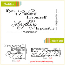 believe in yourself home decor creative quote wall decal zooyoo8037 decorative adesivo de parede removable vinyl wall sticker SM6