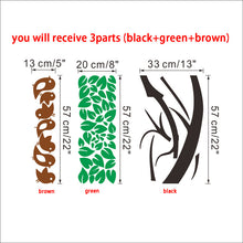 cartoon birds tree animals wall art decals for living room bedroom home decoration stickers removable diy vinyl SM6