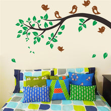 cartoon birds tree animals wall art decals for living room bedroom home decoration stickers removable diy vinyl SM6