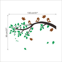 cartoon birds tree animals wall art decals for living room bedroom home decoration stickers removable diy vinyl SM6
