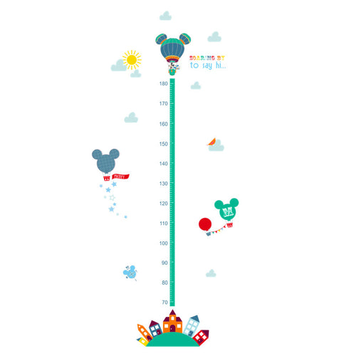 cartoon movie minnie mouse growth chart wall art decals living room home decorations diy stickers kids gift height measure chart SM6