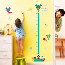 cartoon movie minnie mouse growth chart wall art decals living room home decorations diy stickers kids gift height measure chart SM6