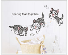 cats/set Child's Sweet Home wall sticker Lovely Baby Cats wall stickers Cat sticker DIY home decor decoration Wall Decal 7054 SM6