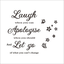 characters "Laugh let go"  NEW Bedroom Living Room Backdrop Removable Waterproof Vinyl home decoration wall sticker art SM6