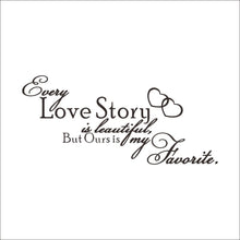 characters "Love Story"  Living Room Backdrop Removable Waterproof Vinyl decoration wall stickers home decor love SM6