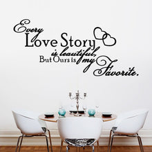 characters "Love Story"  Living Room Backdrop Removable Waterproof Vinyl decoration wall stickers home decor love SM6