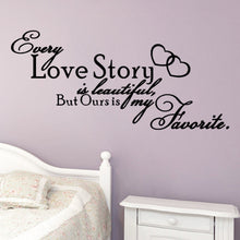 characters "Love Story"  Living Room Backdrop Removable Waterproof Vinyl decoration wall stickers home decor love SM6