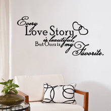 characters "Love Story"  Living Room Backdrop Removable Waterproof Vinyl decoration wall stickers home decor love SM6