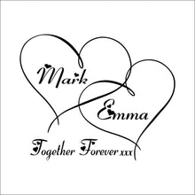 characters "Mark Emma" Heart Pattern wall stickers home decor decals art Characters  NEW PVC 57*70CM SM6