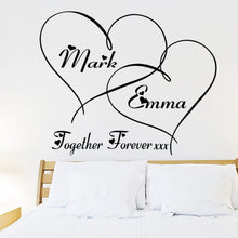characters "Mark Emma" Heart Pattern wall stickers home decor decals art Characters  NEW PVC 57*70CM SM6