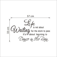characters "life Waiting"  NEW Bedroom Living Room Backdrop Removable Waterproof Vinyl diy wall stickers home decor SM6