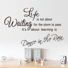 characters "life Waiting"  NEW Bedroom Living Room Backdrop Removable Waterproof Vinyl diy wall stickers home decor SM6