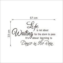 characters "life Waiting"  NEW Bedroom Living Room Backdrop Removable Waterproof Vinyl diy wall stickers home decor SM6