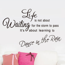 characters "life Waiting"  NEW Bedroom Living Room Backdrop Removable Waterproof Vinyl diy wall stickers home decor SM6