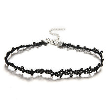 charm Korean Style Neckb  Black Lace Collar Short Choker Necklace   Bracelets Women's jewelry SM6
