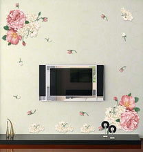classic The riches and honor peony The third generation of fashion environmental protection removable wall stickers SM6