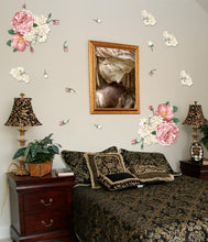 classic The riches and honor peony The third generation of fashion environmental protection removable wall stickers SM6