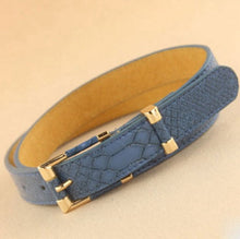 designer belts women high quality crocodile striped belt thin belt women leather fringe belt ceinture femme#102 SM6