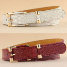 designer belts women high quality crocodile striped belt thin belt women leather fringe belt ceinture femme#102 SM6