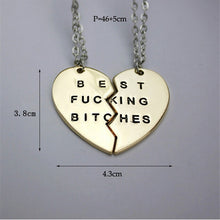 for Women Chic Best Bitches Best Friend Forever 2 Piece Break Heart Pendant Necklace Good Gifts SM6