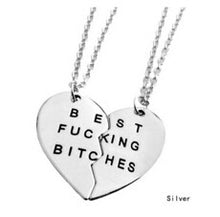 for Women Chic Best Bitches Best Friend Forever 2 Piece Break Heart Pendant Necklace Good Gifts SM6