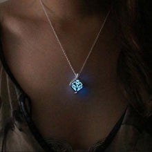 for Women Jewelry Lady Gift Charm Hollow Box Cute Locket Glow In The Dark Pendant Necklace SM6