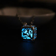 for Women Jewelry Lady Gift Charm Hollow Box Cute Locket Glow In The Dark Pendant Necklace SM6
