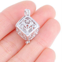 for Women Jewelry Lady Gift Charm Hollow Box Cute Locket Glow In The Dark Pendant Necklace SM6