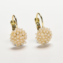 for Women Girls Wedding Ear Cuff Gold Plated Piercing Jewelry  Round Imitation Pearl Beads Stud Earrings SM6