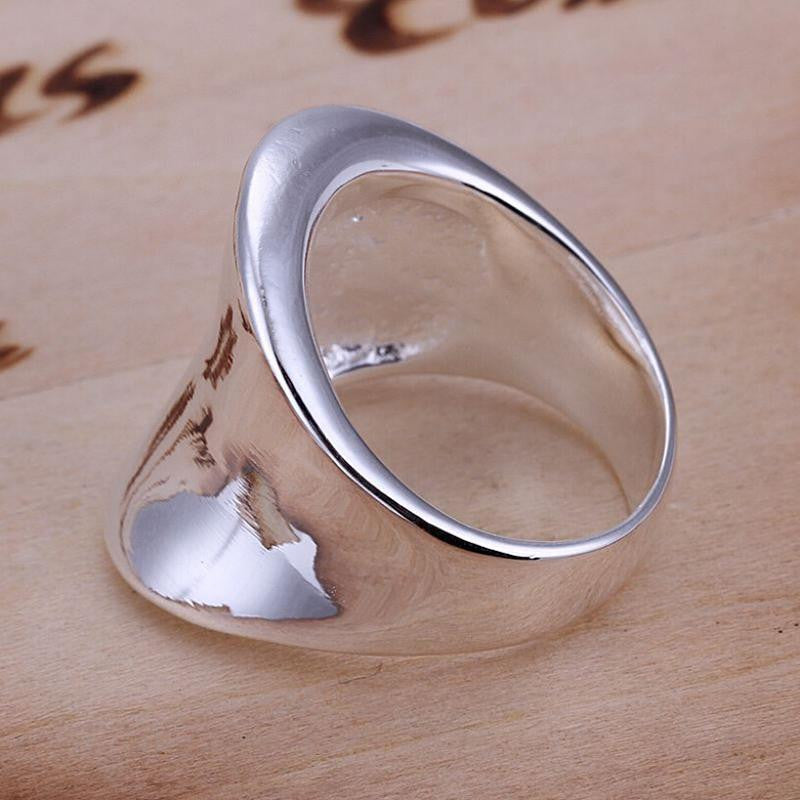 jewelry silver plated Ring Fine Fashion Thumb Ring Women Men Gift Silver Jewelry Finger Rings